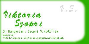 viktoria szopri business card